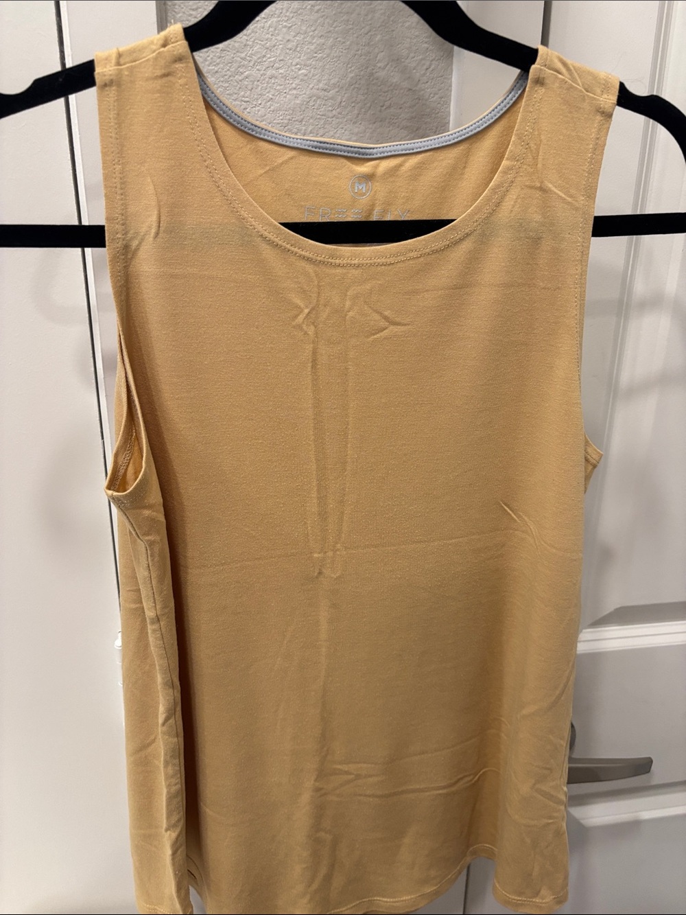 EUC Free Fly Apparel Lightweight Scoop Tank in Beige